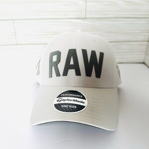 TaylorMade  Men’s Tour Authentic Raw Hi Toe Limited Wedge‎ Hat White